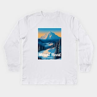 Mount Hood Oregon United States Ski Kids Long Sleeve T-Shirt